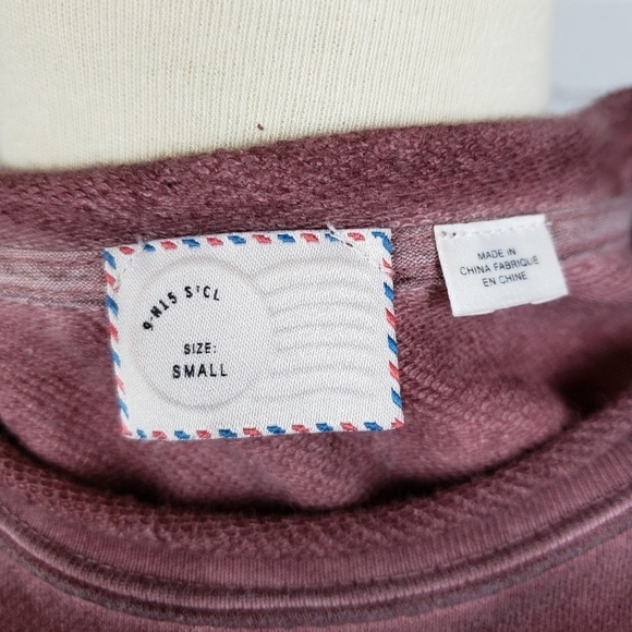 Anthropologie Postmark Linen & French Terry Top S Baby Doll Mixed Media Hi Low - Picture 7 of 9